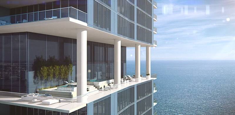 Turnberry Ocean Club Residences Balcony Oceanfront view