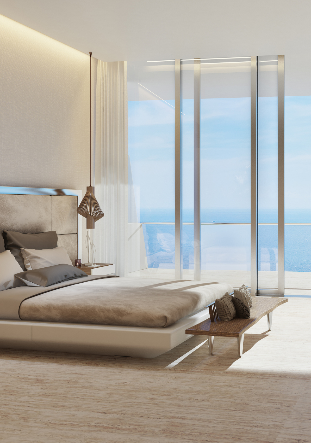 Turnberry Ocean Club Master Bedroom Oceanfront View